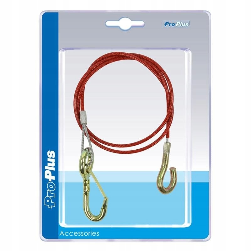 Trailer hitch brake securing cable