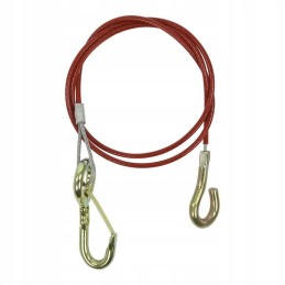 Trailer hitch brake securing cable