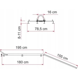 Rail with ramp for camper garage Carry Moto Pro Fiamma in WA