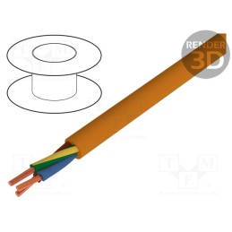 5 m x LAPP - 13601 - Wire, H05BQ-F,ÖLFLEX® 550 P, 3G0.75mm2, unshielded, 300V,500V, Cu