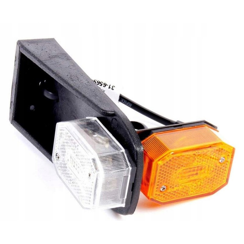 Aspoeck marker lamp, white, orange, left right trailer brenderup