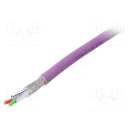 5 m x LAPP - 2170220 - Wire, 1x2x0.64mm2, automatics, solid, Cu, PVC, violet, CPR: Eca, 250V