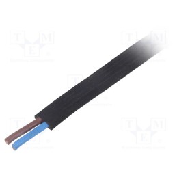 5 m x LAPP - 2170229 - Wire, 2x1.5mm2, stranded, Cu, unshielded, rubber, black, 300V