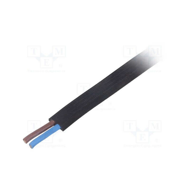 5 m x LAPP - 2170229 - Wire, 2x1.5mm2, stranded, Cu, unshielded, rubber, black, 300V