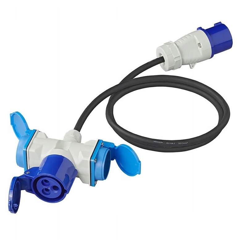 Cable adapter 150cm 3x1 5mm2 from cee plug to socket