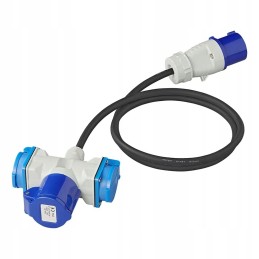 Cable adapter 150cm 3x1 5mm2 from cee plug to socket