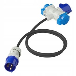 Cable adapter 150cm 3x1 5mm2 from cee plug to socket