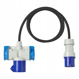 Cable adapter 150cm 3x1 5mm2 from cee plug to socket