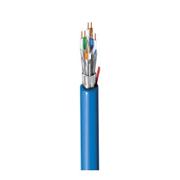 1 Reel of 500 M - Belden Cat6a Ethernet Cable, F/FTP, Blue LSZH Sheath, 500m, Low Smoke Zero Halogen (LSZH)