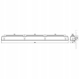 Rubber bumper bumper 590x45x40 5