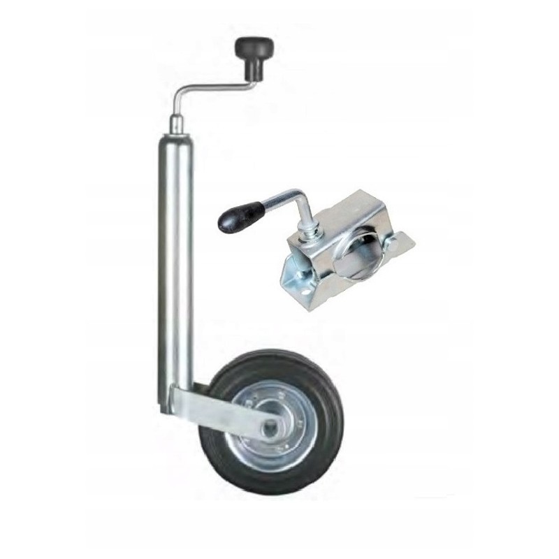 Support wheel fi48 with a handle for leg trailers