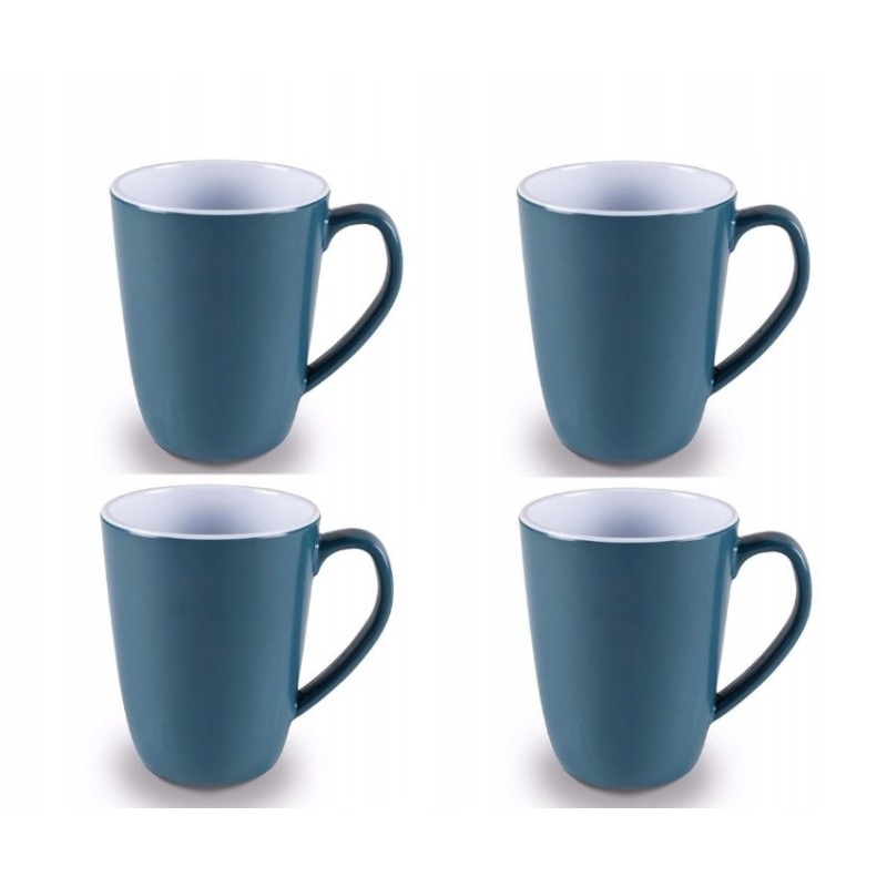 Kampa Heritage Dusk Blue mugs, 4 pcs. 100 melamine