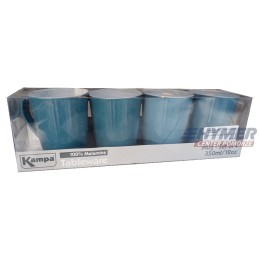 Kampa Heritage Dusk Blue mugs, 4 pcs. 100 melamine