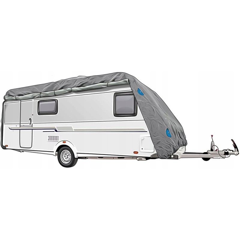 Travora tarpaulin for caravans gray xl 670 x 250 x 220 cm