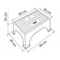 Fiamma entry step for camper up to 200 kg