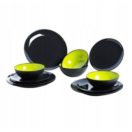 Greyline green Gimex melamine mug with a spoon