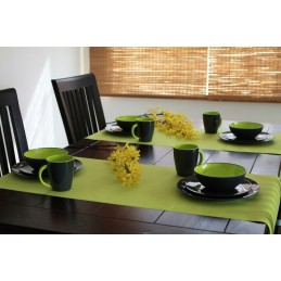 Greyline green Gimex melamine mug with a spoon