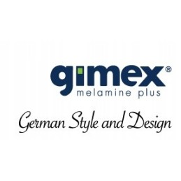 Greyline green Gimex melamine mug with a spoon