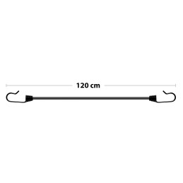 Rubbers for attaching luggage, handle, hook, 120 cm