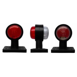 Red and white marker lamp on the foot