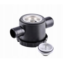 Double drain with siphon, hole 33, pipe 25, plug