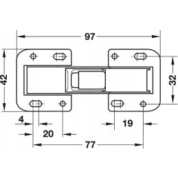 Furniture hinge for cabinets 90, automatic
