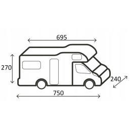 Camper cover design 12m 700 750 Brunner