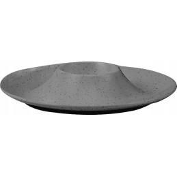 Egg cup made of dark gray dolomite melamine