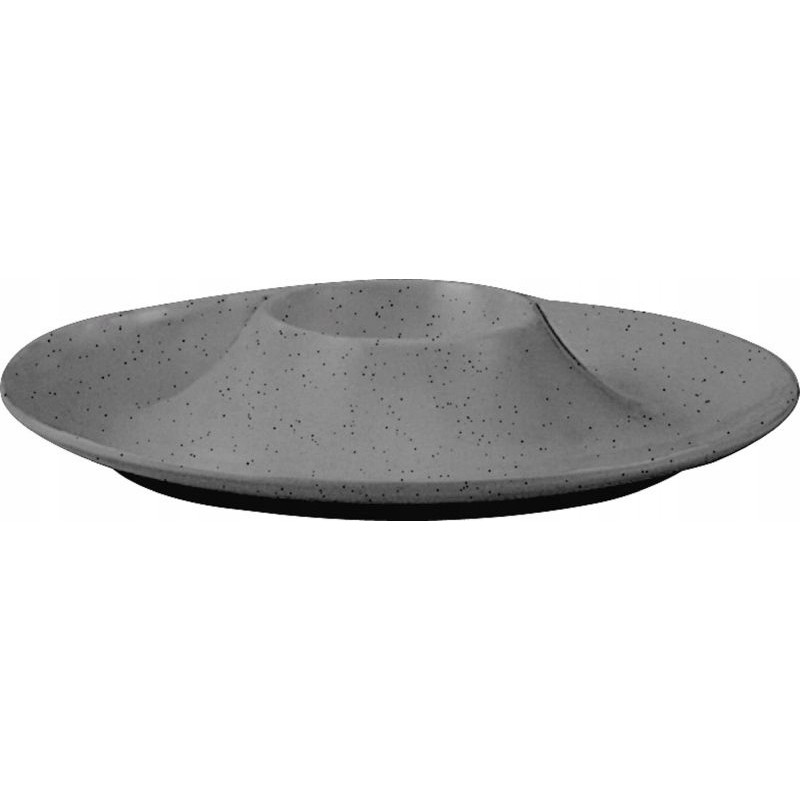 Egg cup made of dark gray dolomite melamine