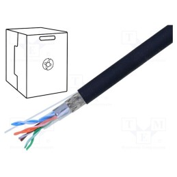 5 m x BELDEN - 74001NH.01305 - Wire, SF/UTP, 4x2x24AWG, industrial Ethernet, 5e, solid, Cu, FRNC