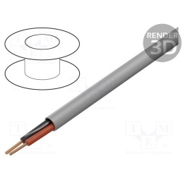 5 m x BELDEN - 4200UE.00100 - Wire, unshielded, 100m, Cu, stranded, grey, halogen free, CPR: Eca