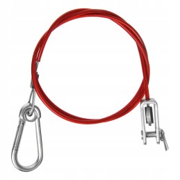 Trailer hitch brake securing cable