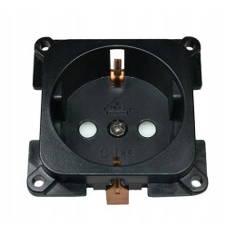 230v haba c line black socket