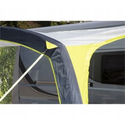 A vestibule tent for a Trouper Brunner car