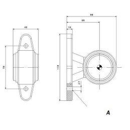 Corner marker lamp short LED marker semi-trailer tow truck trailer 12 24v