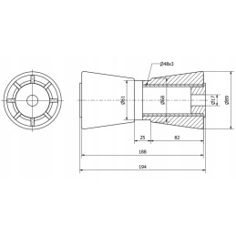 Graphite bottom roller for a boat trailer 8