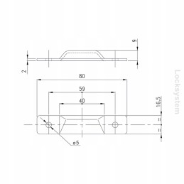 Pastore Lombardi door handle pocket, stainless steel
