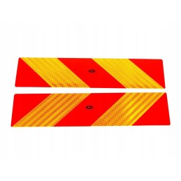 Reflective warning board, set of 2 pieces 565mm 140mm 101 01w 89