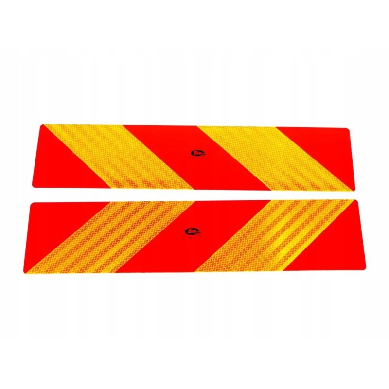 Reflective warning board, set of 2 pieces 565mm 140mm 101 01w 89