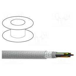 5 m x BELDEN - C4GDCY-K100 - Wire, MACHFLEX 375CY, 4G1.5mm2, shielded,tinned copper braid
