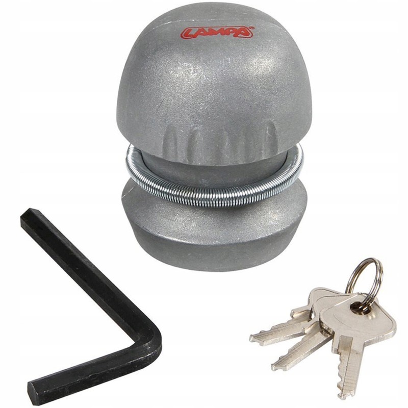 Trailer ball hitch lock protection