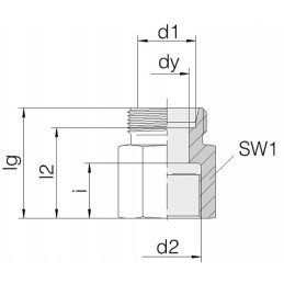 Connector 10l r3 8 gas10lr38 voss