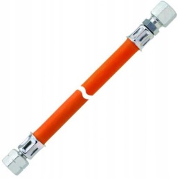 Gas hose 80cm 1 4xrvs 8 right left on the pipe