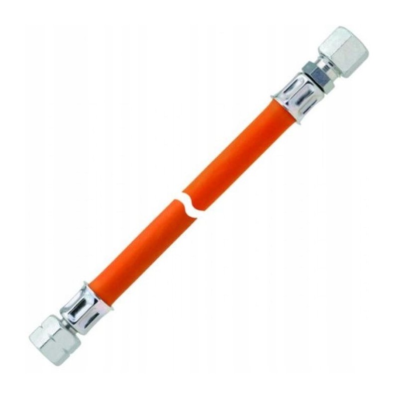 Gas hose 80cm 1 4xrvs 8 right left on the pipe