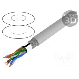 5 m x LAPP - 2170129 - Wire, SF/UTP,UNITRONIC® LAN 200, 4x2x26AWG, 5e, stranded, Cu, PVC