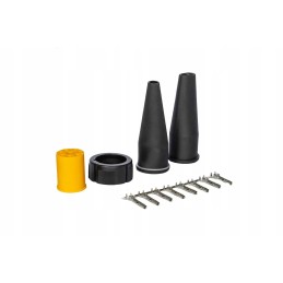 A set of aspock connectors for trailer rear lights, 8 pin bayonet 12v