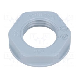 5 pcs x LAPP - 53019000 - Nut, PG7, polyamide, UL94V-2, 19mm, grey, -20÷100°C, Thread: PG