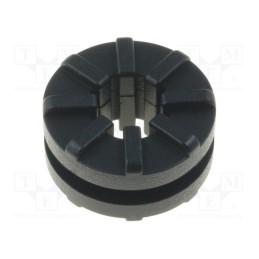 5 pcs x FIX&FASTEN - TGM-40 -AS - Grommet, Ømount.hole: 9mm, black, Panel thick: max.2mm, Øint: 5.3mm