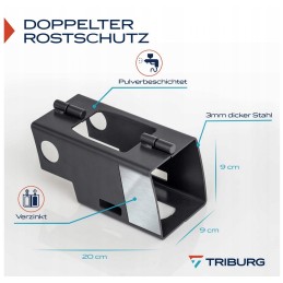Triburg trailer lock with protective cap ahk description