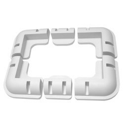 Corner holders for solar panels for a camper